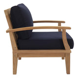 Marina Outdoor Patio Teak Armchair by Lefancy