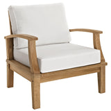 Marina Outdoor Patio Teak Armchair by Lefancy