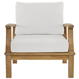 Marina Outdoor Patio Teak Armchair by Lefancy