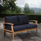Marina Outdoor Patio Teak Loveseat by Lefancy