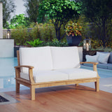 Marina Outdoor Patio Teak Loveseat by Lefancy