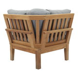 Marina Outdoor Patio Teak Corner Sofa by Lefancy