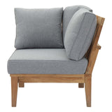 Marina Outdoor Patio Teak Corner Sofa by Lefancy
