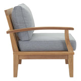 Marina Outdoor Patio Teak Left-Facing Sofa by Lefancy