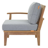 Marina Outdoor Patio Teak Left-Facing Sofa by Lefancy