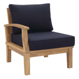 Marina Outdoor Patio Teak Left-Facing Sofa by Lefancy