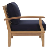 Marina Outdoor Patio Teak Left-Facing Sofa by Lefancy