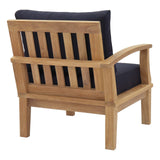 Marina Outdoor Patio Teak Left-Facing Sofa by Lefancy
