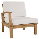 Marina Outdoor Patio Teak Left-Facing Sofa by Lefancy