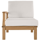 Marina Outdoor Patio Teak Left-Facing Sofa by Lefancy