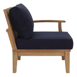 Marina Outdoor Patio Teak Right-Facing Sofa by Lefancy