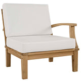 Marina Outdoor Patio Teak Right-Facing Sofa by Lefancy