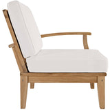 Marina Outdoor Patio Teak Right-Facing Sofa by Lefancy