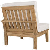 Marina Outdoor Patio Teak Right-Facing Sofa by Lefancy