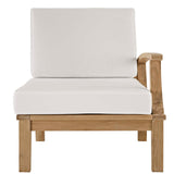 Marina Outdoor Patio Teak Right-Facing Sofa by Lefancy