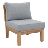 Marina Armless Outdoor Patio Teak Sofa by Lefancy