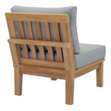 Marina Armless Outdoor Patio Teak Sofa by Lefancy