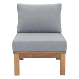 Marina Armless Outdoor Patio Teak Sofa by Lefancy
