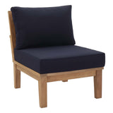 Marina Armless Outdoor Patio Teak Sofa by Lefancy