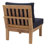 Marina Armless Outdoor Patio Teak Sofa by Lefancy