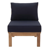 Marina Armless Outdoor Patio Teak Sofa by Lefancy