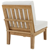 Marina Armless Outdoor Patio Teak Sofa by Lefancy