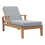 Marina Outdoor Patio Teak Single Chaise by Lefancy