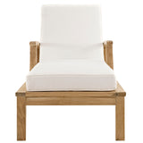 Marina Outdoor Patio Teak Single Chaise by Lefancy