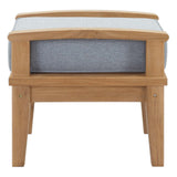 Marina Outdoor Patio Teak Ottoman by Lefancy
