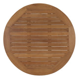 Marina Outdoor Patio Teak Round Coffee Table by Lefancy