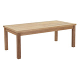 Marina Outdoor Patio Teak Rectangle Coffee Table by Lefancy