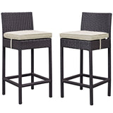 Lift Outdoor Patio Bar Stool Set of 2 by Lefancy