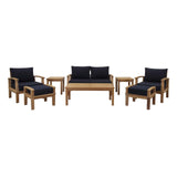 Marina 8 Piece Outdoor Patio Teak Set by Lefancy