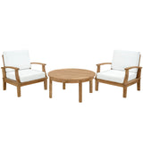 Marina 3 Piece Outdoor Patio Teak Set by Lefancy