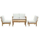 Marina 5 Piece Outdoor Patio Teak Set by Lefancy