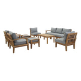 Marina 10 Piece Outdoor Patio Teak Set by Lefancy