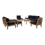 Marina 10 Piece Outdoor Patio Teak Set by Lefancy