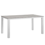 Maine 63" Outdoor Patio Dining Table by Lefancy