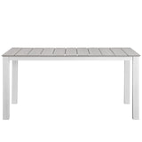 Maine 63" Outdoor Patio Dining Table by Lefancy