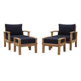 Marina 4 Piece Outdoor Patio Teak Set by Lefancy