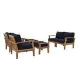 Marina 6 Piece Outdoor Patio Teak Set by Lefancy