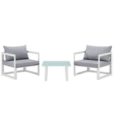 Fortuna 3 Piece Outdoor Patio Sectional Sofa Set by Lefancy