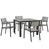 Maine 5 Piece Outdoor Patio Dining Set by Lefancy