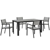 Maine 5 Piece Outdoor Patio Dining Set by Lefancy