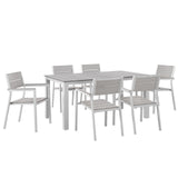 Maine 7 Piece Outdoor Patio Dining Set by Lefancy