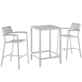 Maine 3 Piece Outdoor Patio Dining Set by Lefancy