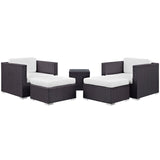 Convene 5 Piece Outdoor Patio Sectional Set by Lefancy