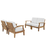 Marina 4 Piece Outdoor Patio Teak Set by Lefancy