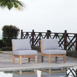 Marina 2 Piece Outdoor Patio Teak Set by Lefancy