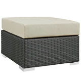 Sojourn Outdoor Patio Sunbrella® Ottoman by Lefancy